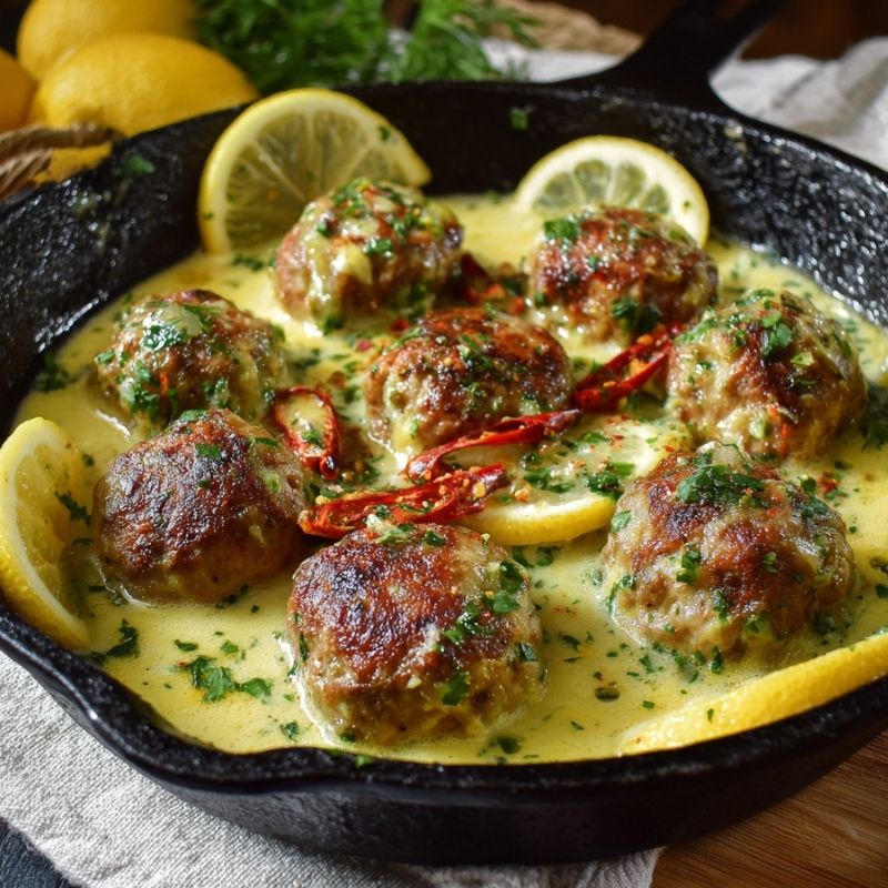 Tangy Meatballs In Lemon Sauce - PP45 Thumb Tangy Meatballs In Lemon Sauce