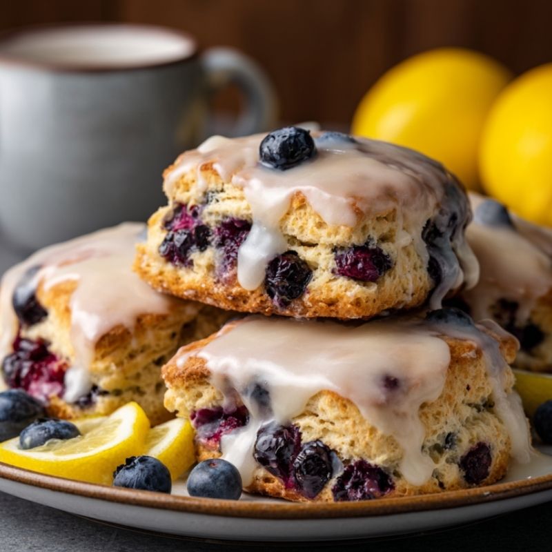 Buttery Blueberry Biscuits