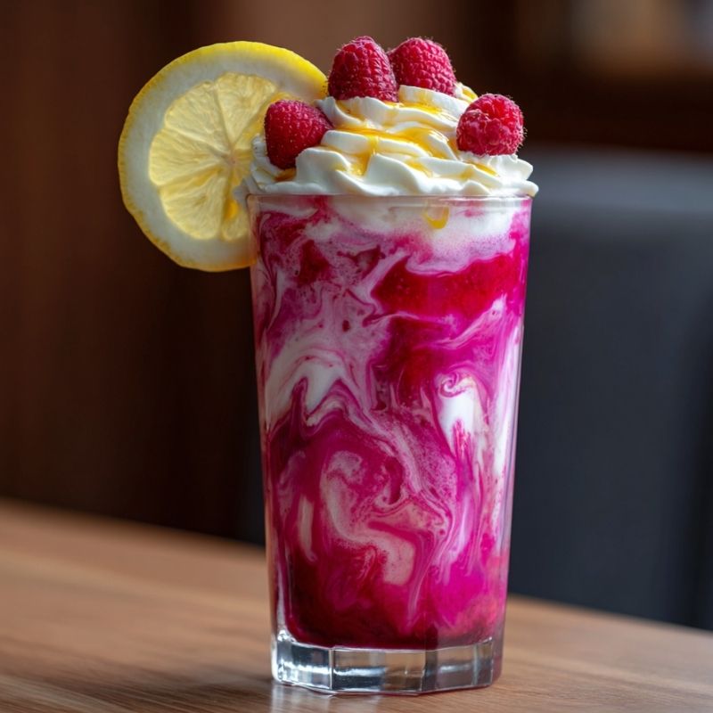 Velvety Whipped Pink Lemonade