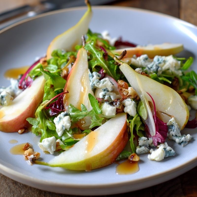 Gourmet Pear And Blue Cheese Salad