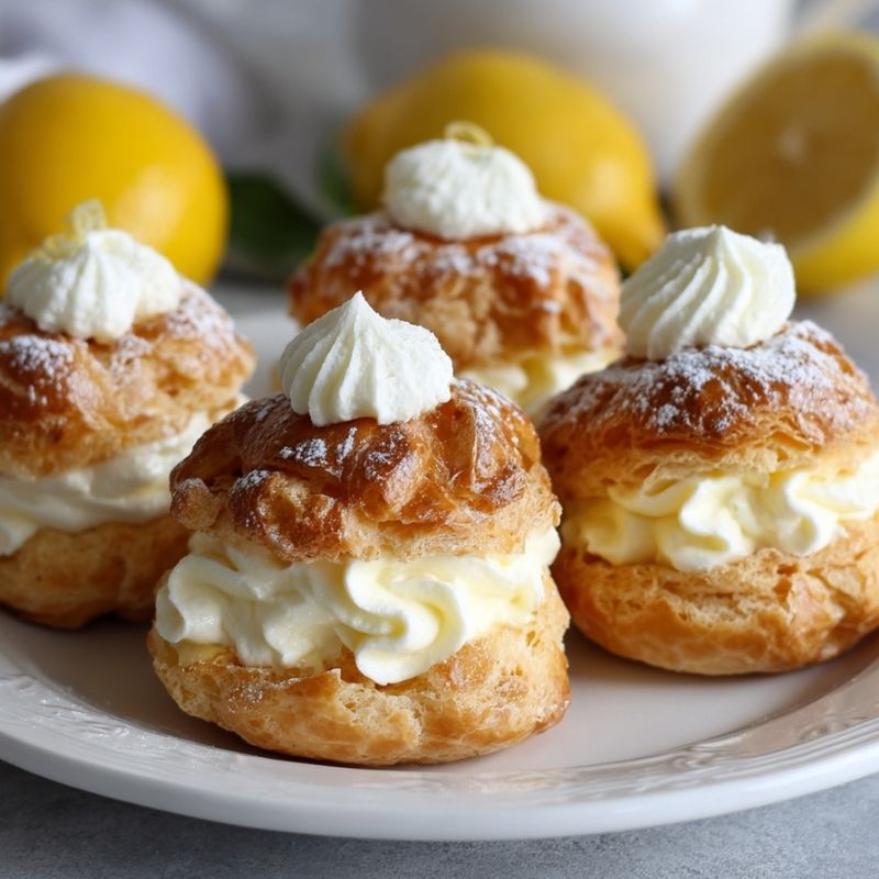 Decadent Lemon Cream Puffs