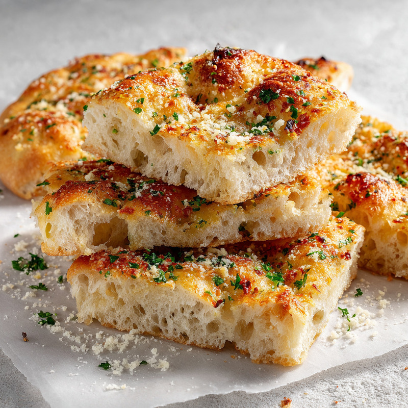Melt-In-Your-Mouth Garlic Parmesan Focaccia Bread
