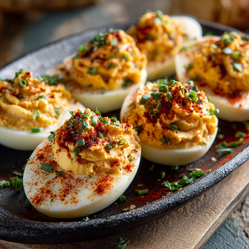 Savory Cajun Deviled Eggs