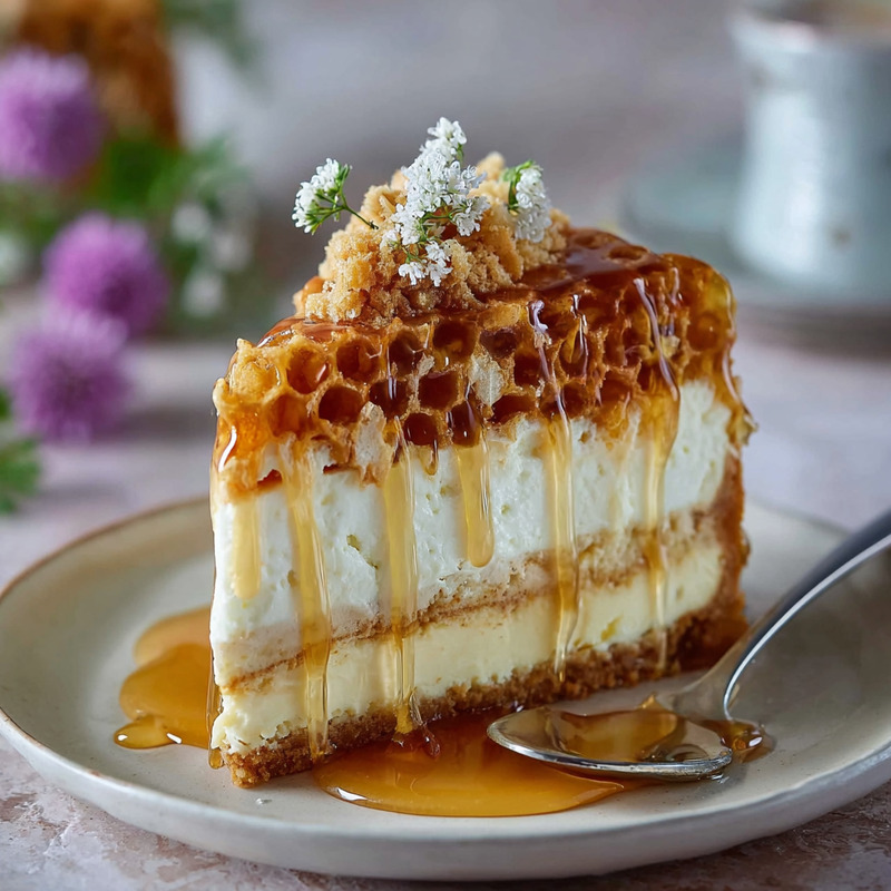 Deluxe Honeycomb Cheesecake Cake