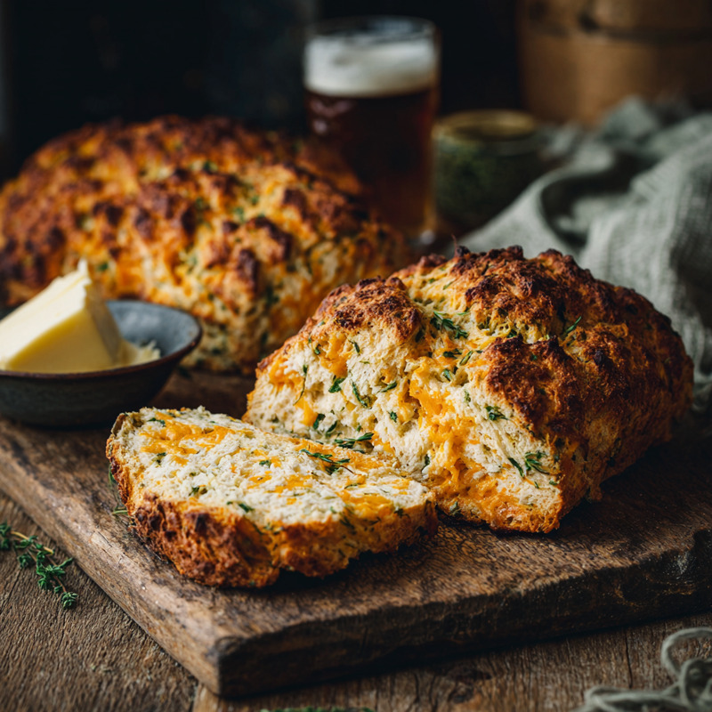 Wholesome Cheddar and Herb Soda Bread