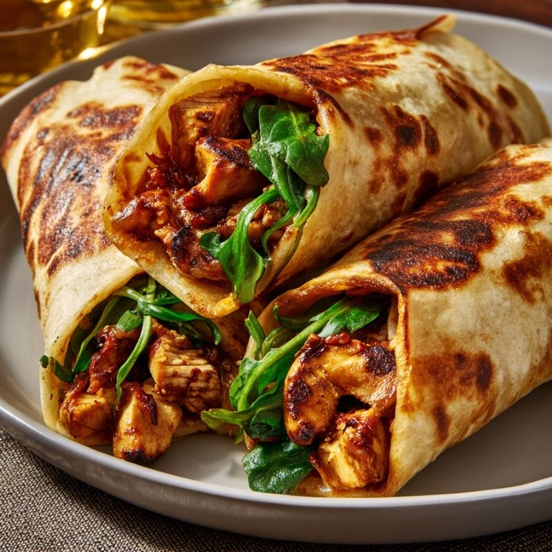 Bold Chili Chicken Wraps