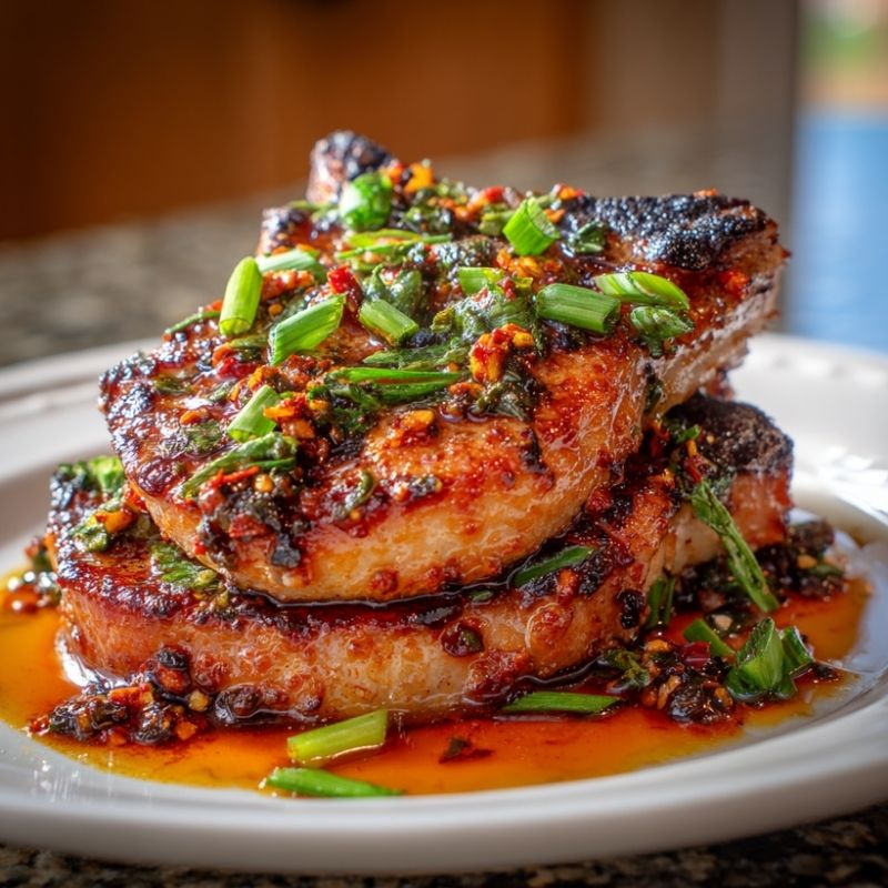 Aromatic Sicilian Pork Chops