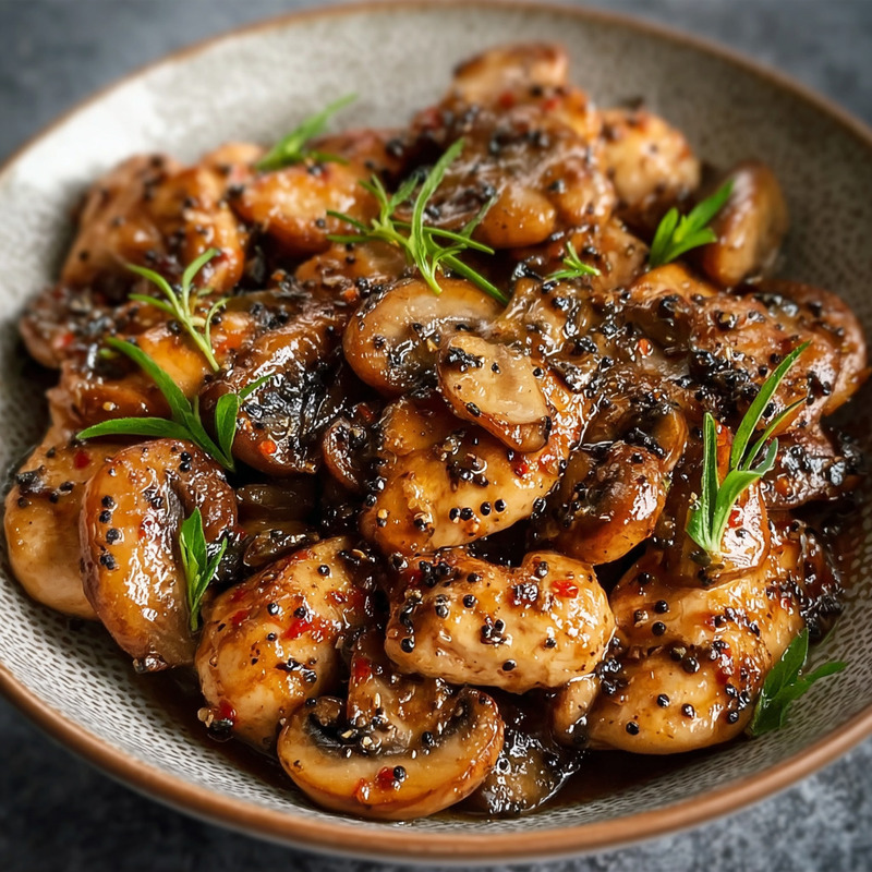 Comforting Black Pepper Chicken With Mushrooms - PP173 Thumb Comforting Black Pepper Chicken With Mushrooms