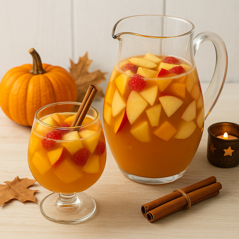 Autumnal Pumpkin Spice Fireball Sangria