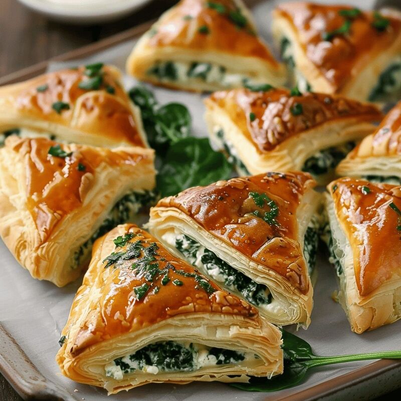 Wholesome Spinach and Feta Puff Pastry Twists