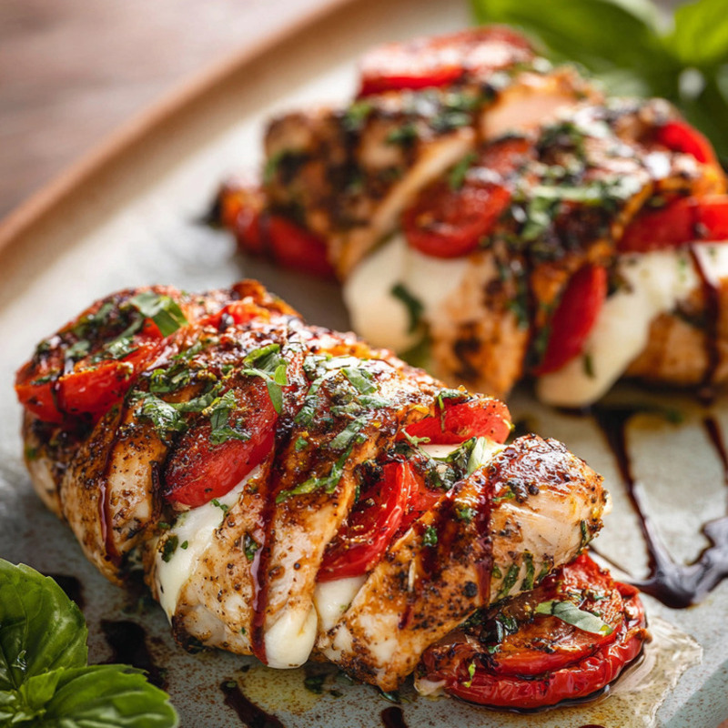 Gourmet Caprese Stuffed Chicken