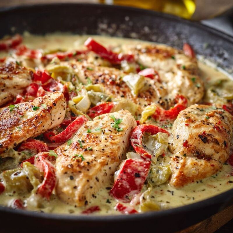 Succulent Pepperoncini Chicken Skillet