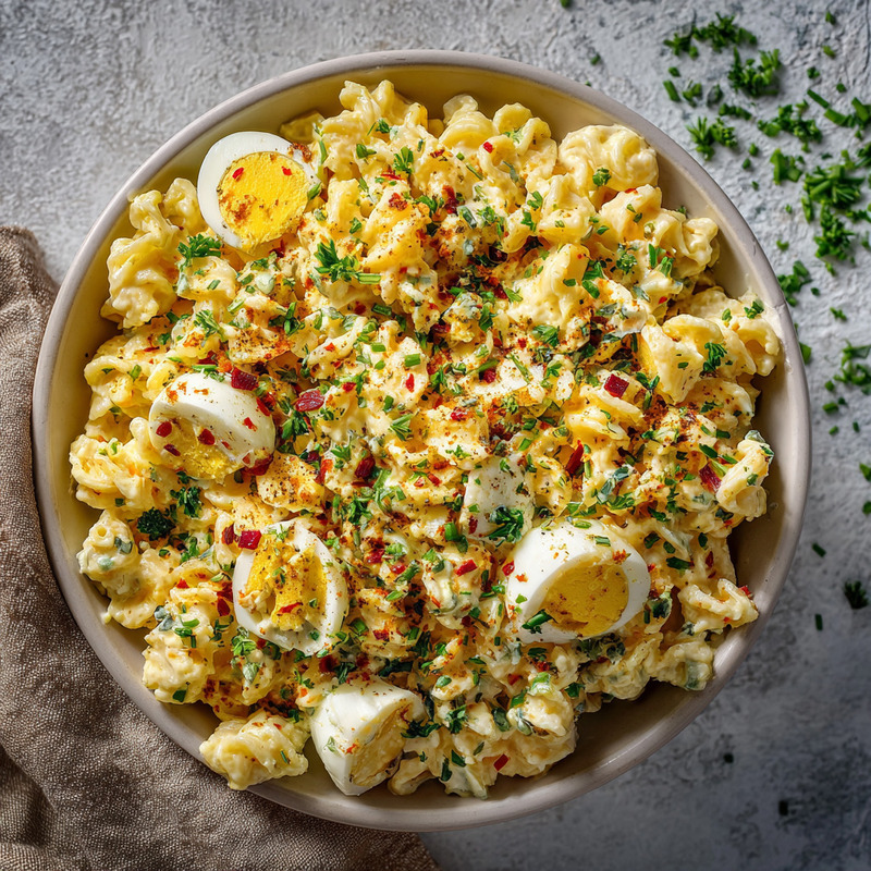 Comforting Egg Pasta Salad