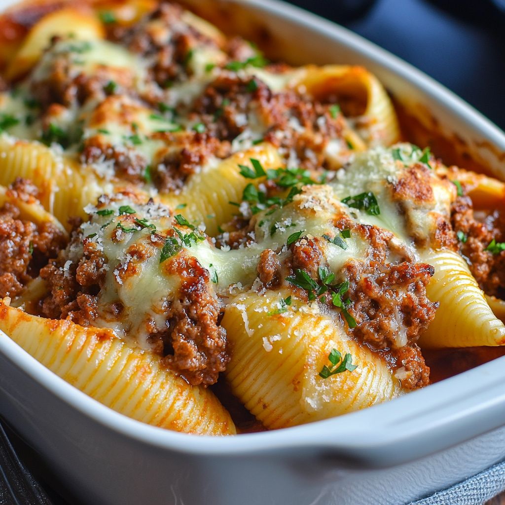 Satisfying Meatloaf And Cheddar Shells