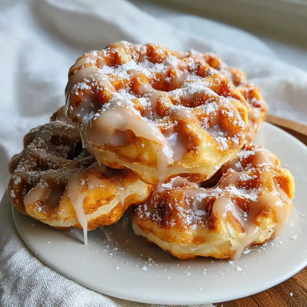 Irresistible Apple Fritter Waffle Donuts
