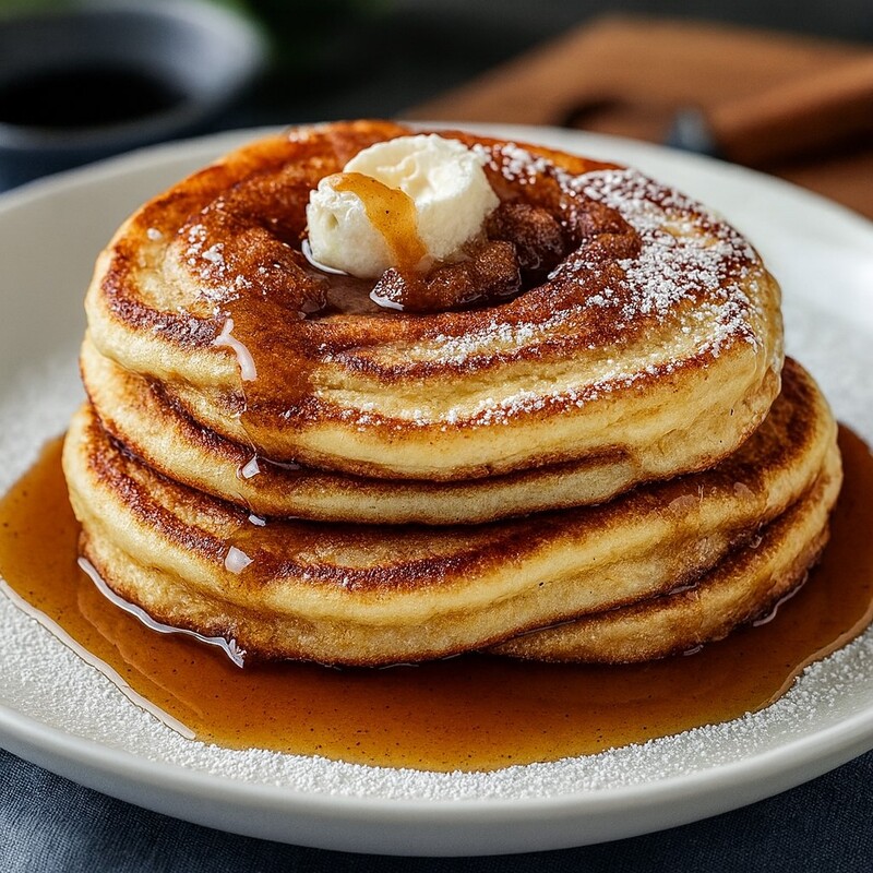 Dreamy Brown Sugar Cinnamon Swirl Pancakes