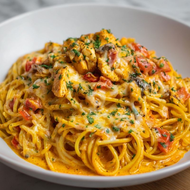 Hearty Monterey Chicken Spaghetti