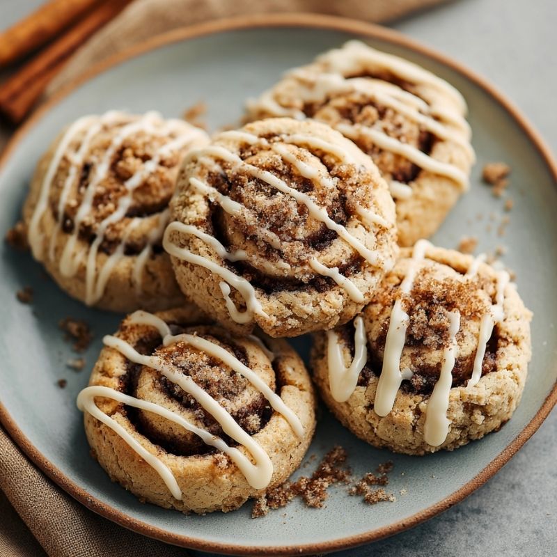 Fluffy Cinnamon Roll Cookies - PP92 Thumb Fluffy Cinnamon Roll Cookies