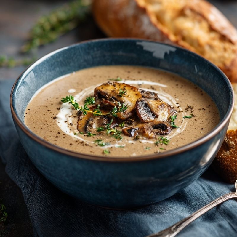 Fragrant Creamy Mushroom Soup
