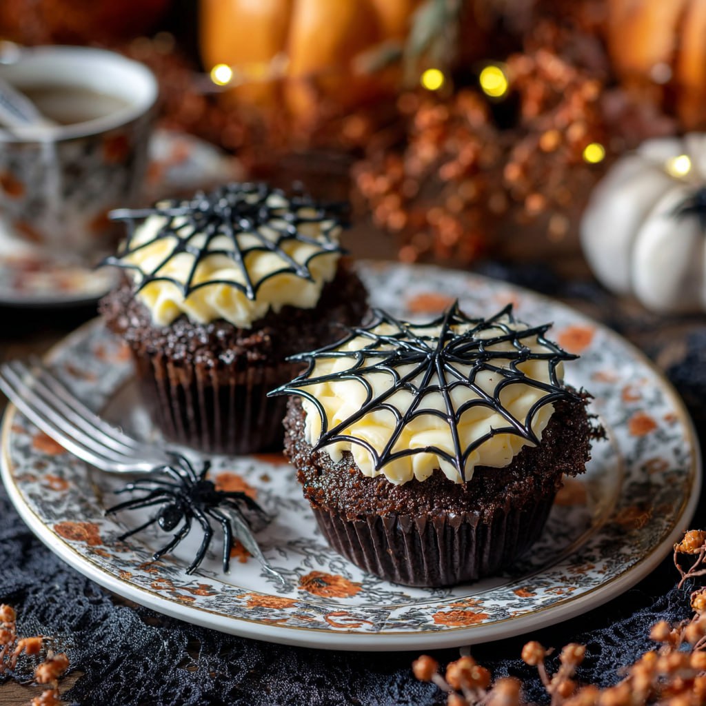Creepy Spiderweb Cupcakes Recipe