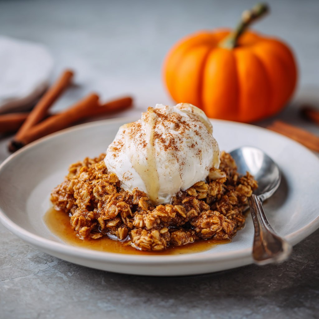 Rustic Pumpkin Crisp Cinnamon Oats