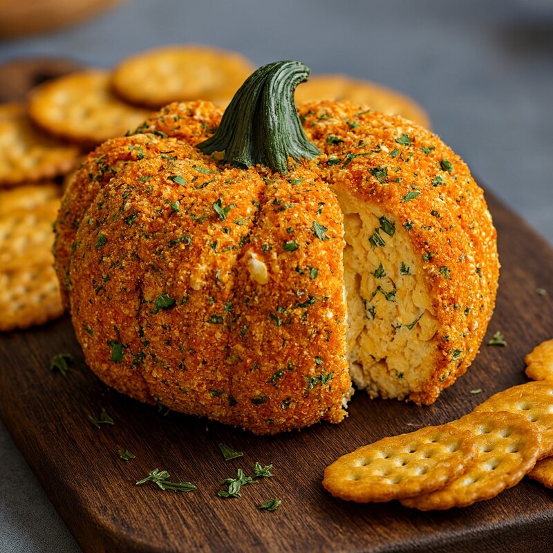 Whimsical Pumpkin Cheese Ball