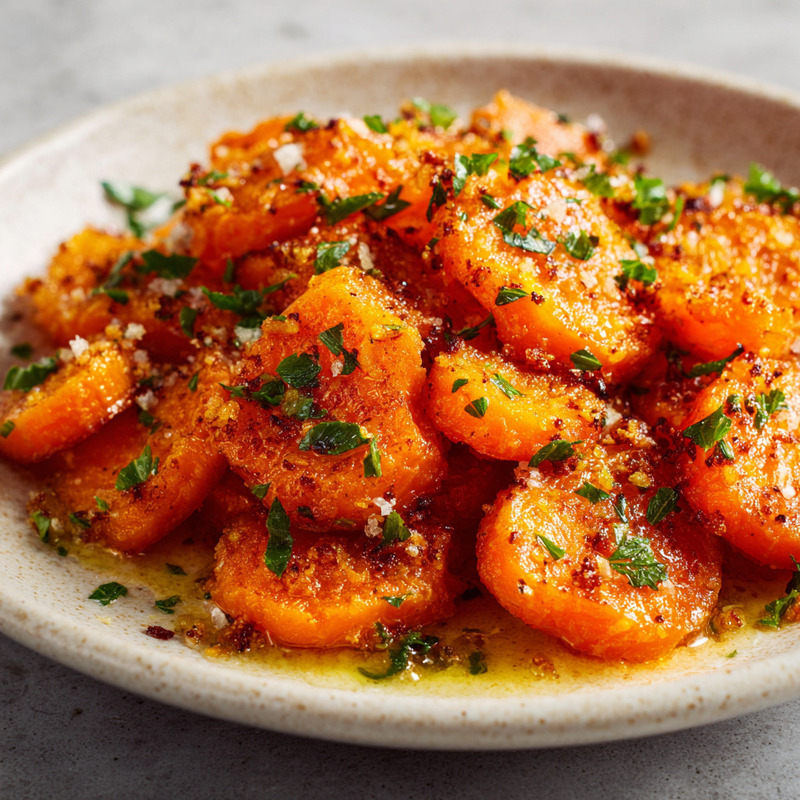 Savory Smashed Carrots