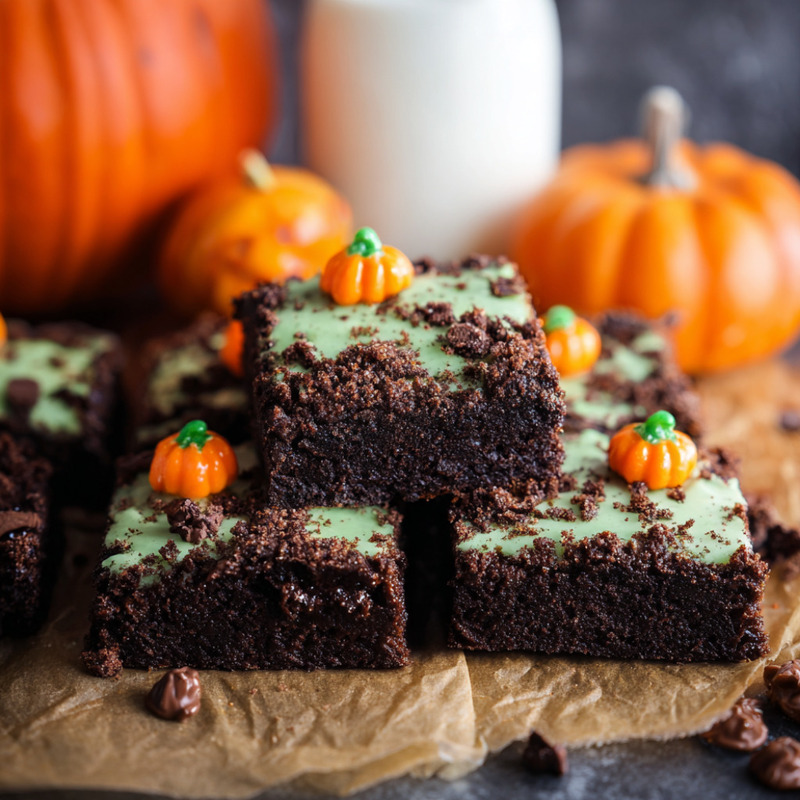 Cozy Pumpkin Patch Brownies