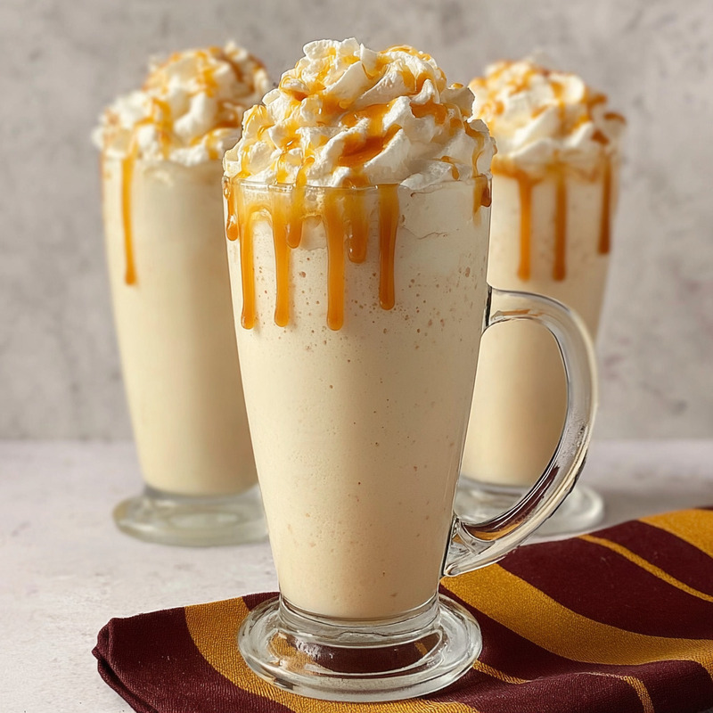Creamy Butterbeer Milkshake