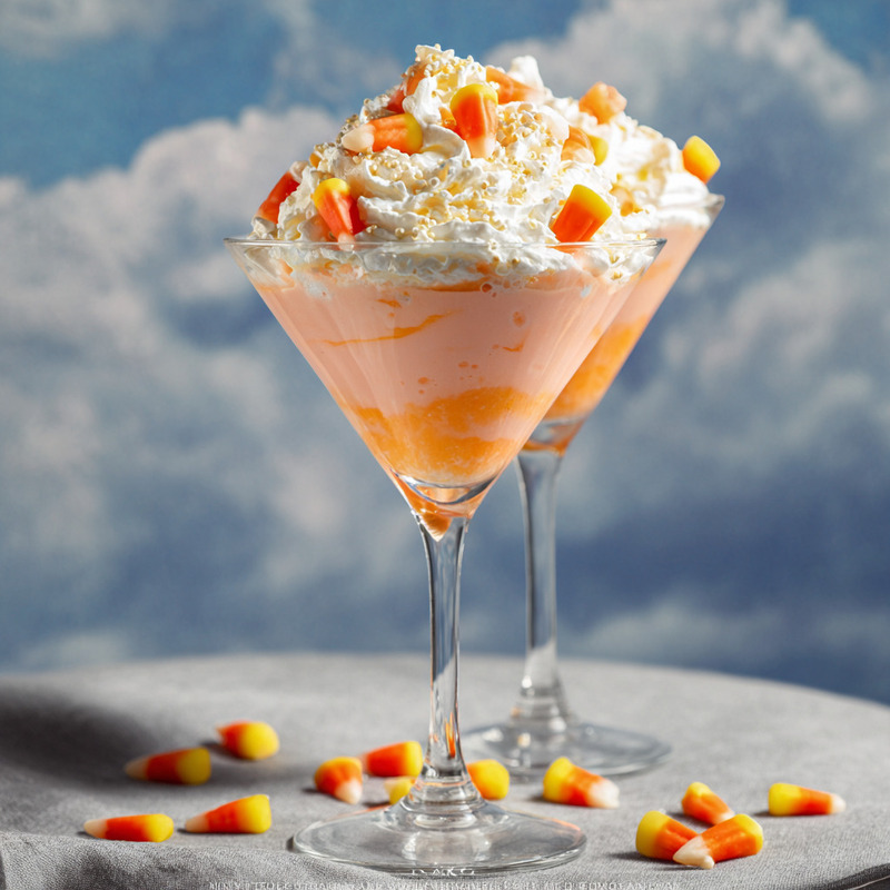 Dreamy Candy Corn Martini Milkshake