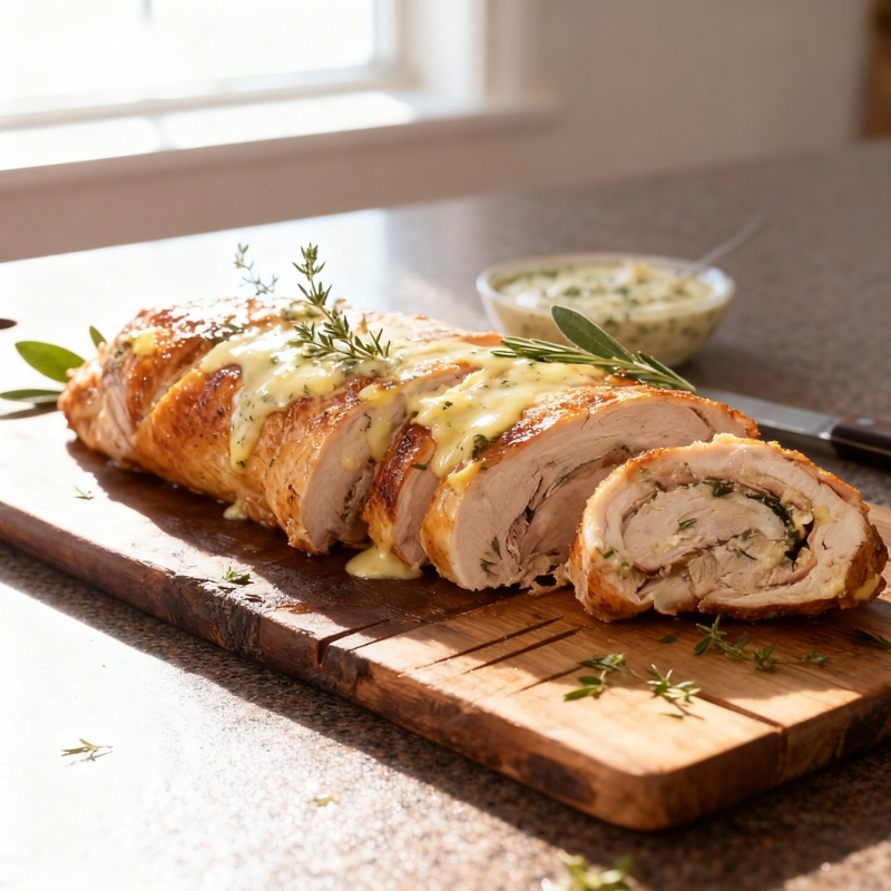 Tender Smoked Turkey Roulade - PP337 Thumb Tender Smoked Turkey Roulade