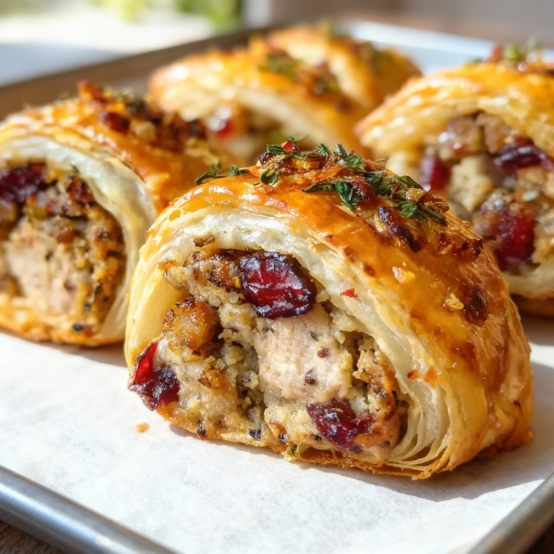 Flaky Turkey And Cranberry Sausage Rolls - PP338 Thumb Flaky Turkey And Cranberry Sausage Rolls
