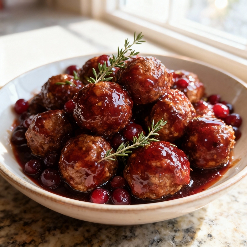 Juicy Harvest Turkey Meatballs With Cranberry Glaze - PP340 Thumb Juicy Harvest Turkey Meatballs With Cranberry Glaze