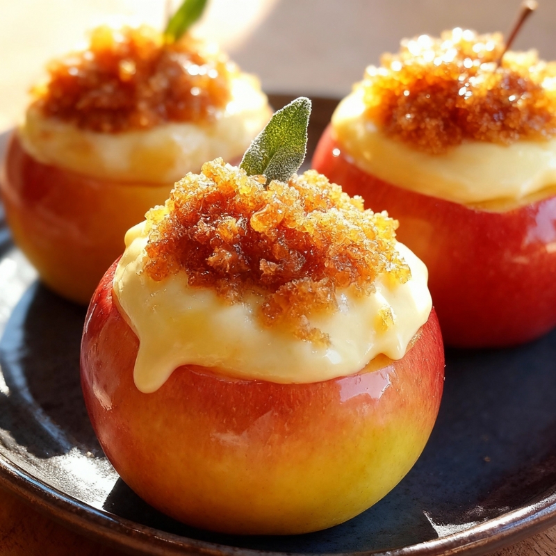 Creamy Cheesecake Stuffed Apples