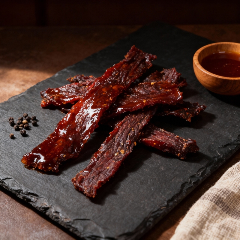 Delectable Smoky Maple Beef Jerky