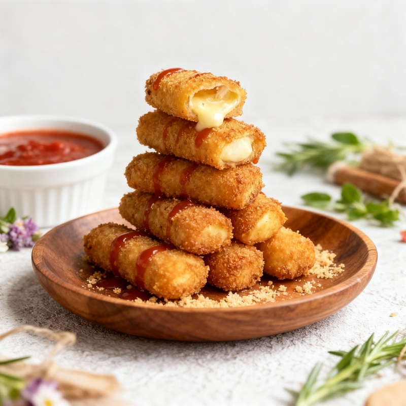 Snack Worthy Cheddar Mozzarella Sticks