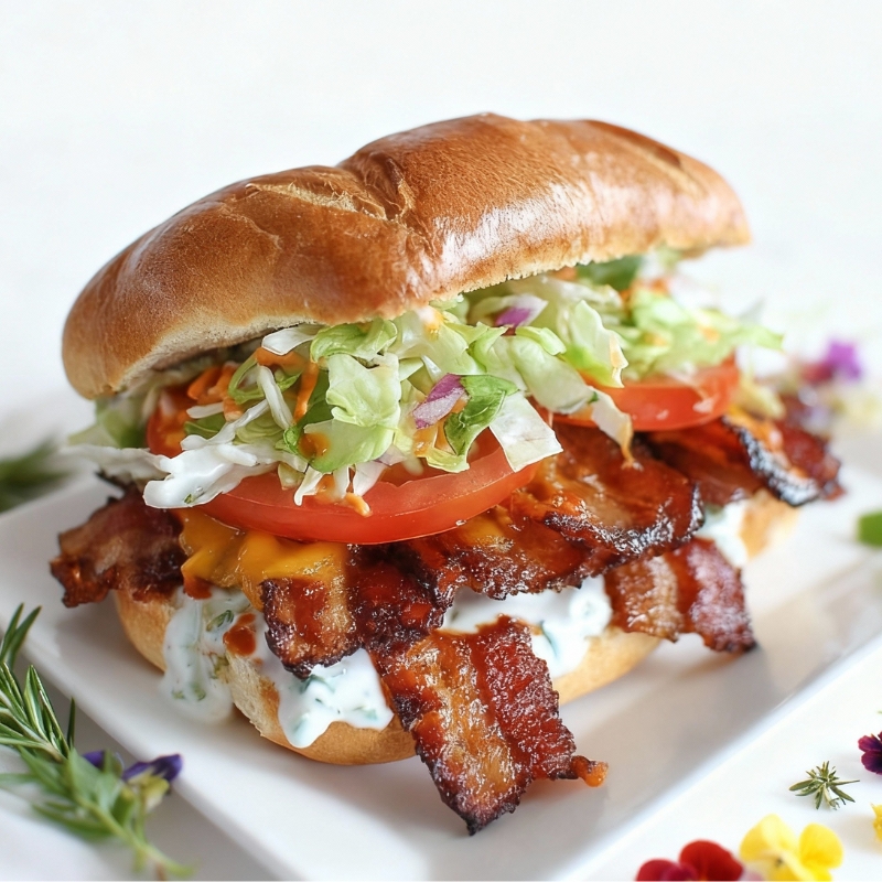 Homestyle BBQ Bacon Ranch BLT Sandwich