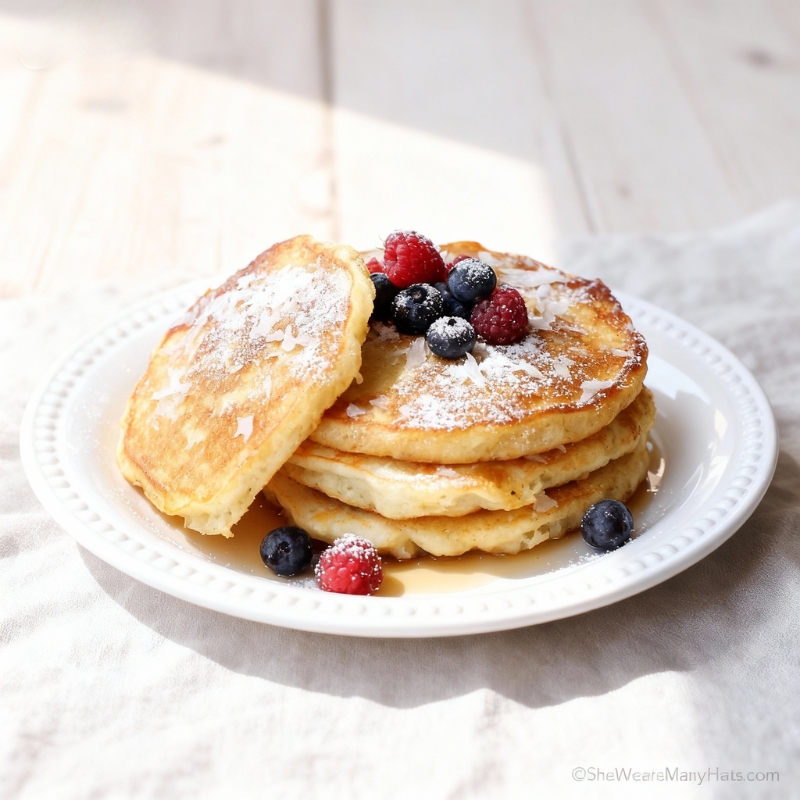 Tender Coconut Cream Pancakes
