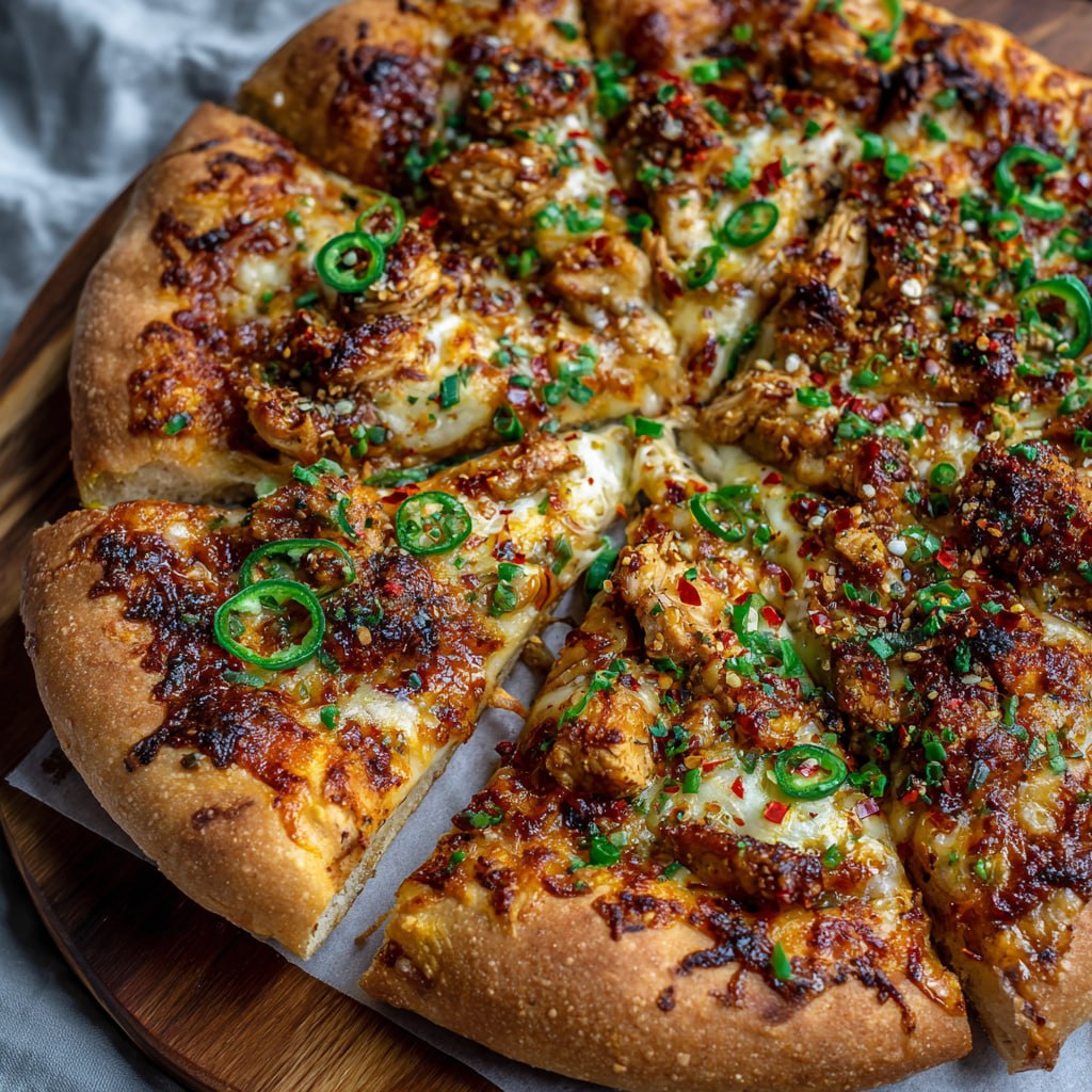 Flavor Packed Chili Garlic Chicken Pizza