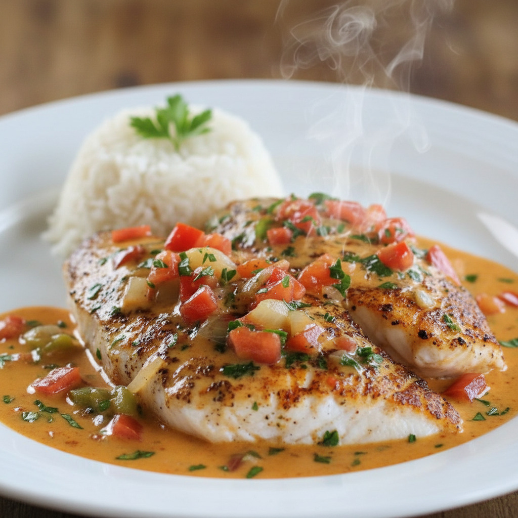 Elegant Red Snapper With Creole Sauce - PP408 Thumb Elegant Red Snapper With Creole Sauce