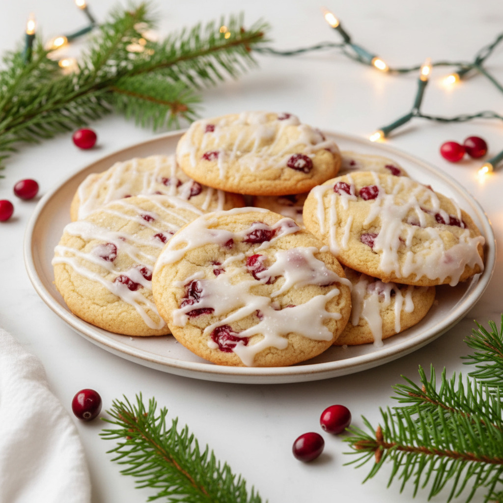 Sweet And Tangy Christmas Cranberry Orange Cookies