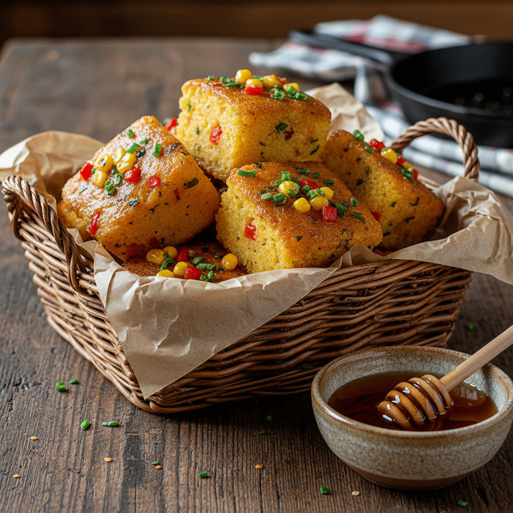 Melt In Your Mouth Honey Butter Cornbread Poppers