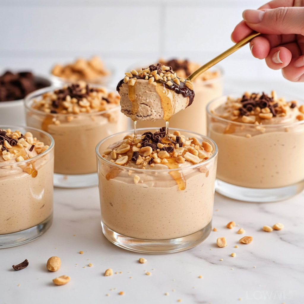 Decadent Cottage Cheese Peanut Butter Mousse