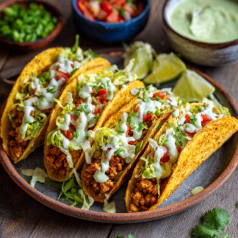 Delicious Crispy Baked Ground Turkey Tacos With Avocado Sauce - PP435 Thumb Delicious Crispy Baked Ground Turkey Tacos With Avocado Sauce