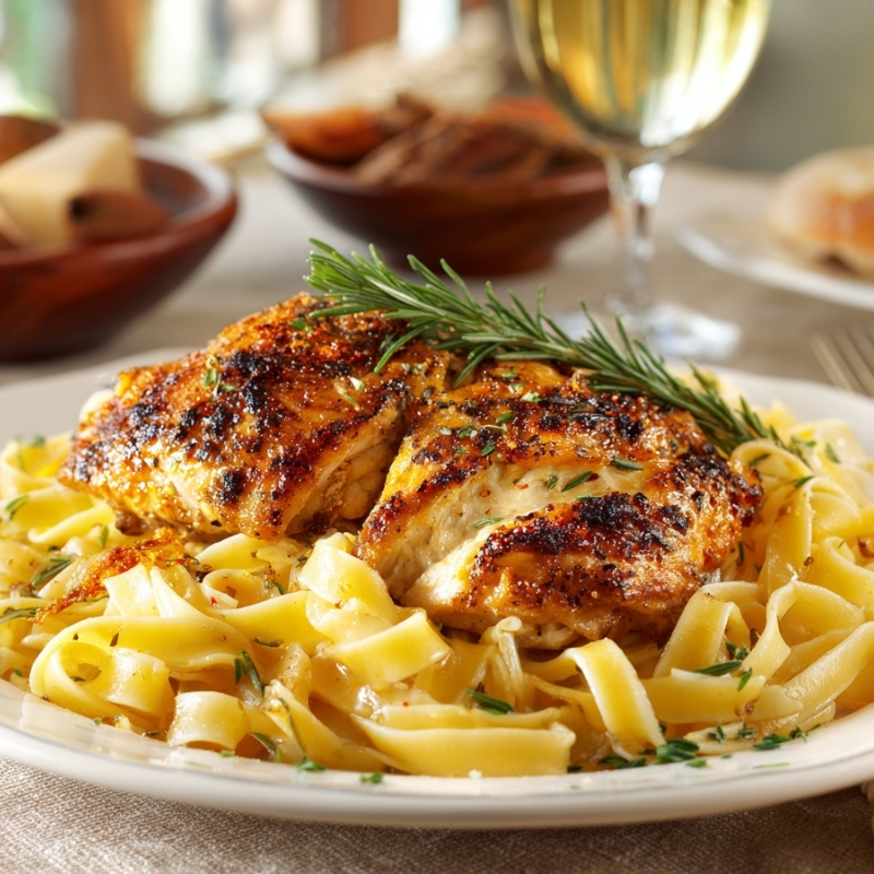 Flavorful Chicken With Buttered Noodles - PP438 Thumb Flavorful Chicken With Buttered Noodles