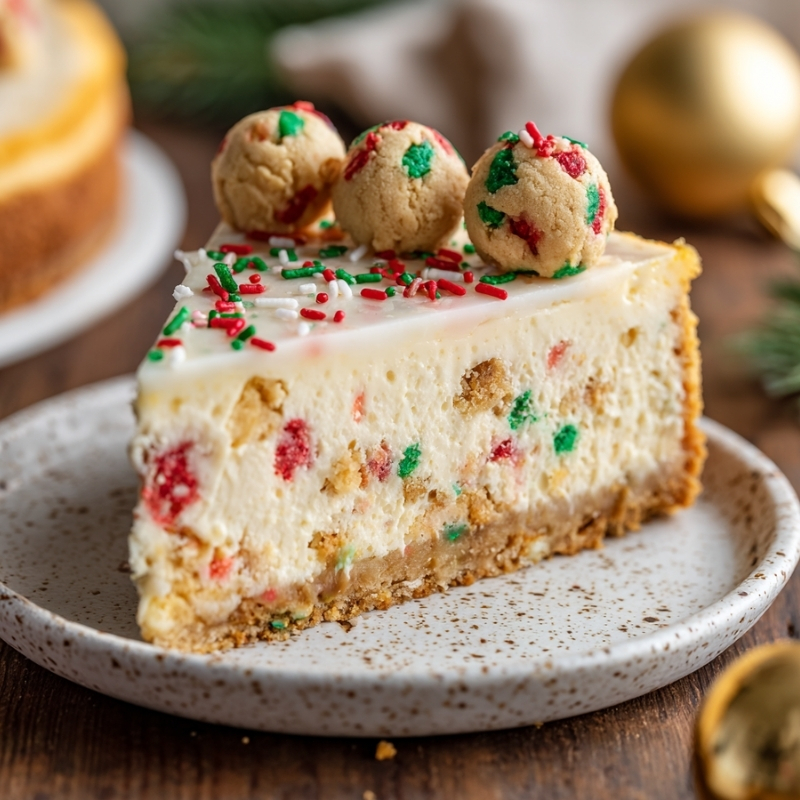 Velvety Sugar Cookie Cheesecake