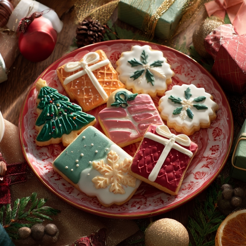 Charming Christmas Present Cookies - PP449 Thumb Charming Christmas Present Cookies