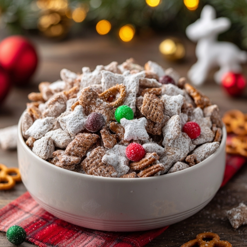 Holiday Reindeer Chow Christmas Puppy Chow - PP450 Thumb Holiday Reindeer Chow Christmas Puppy Chow