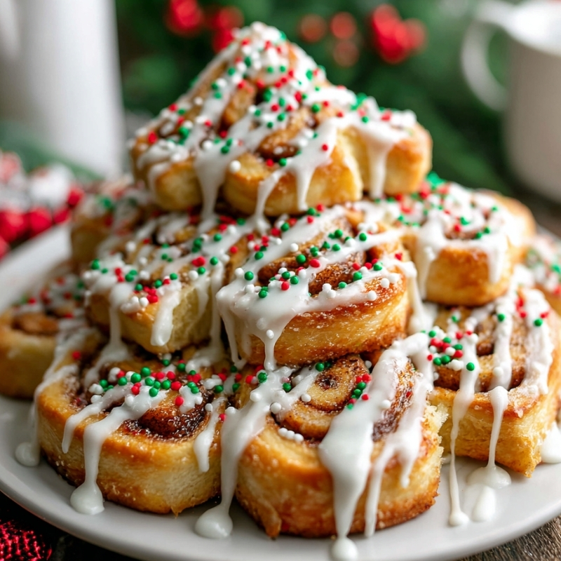 Cozy Christmas Tree Cinnamon Rolls - PP451 Thumb Cozy Christmas Tree Cinnamon Rolls