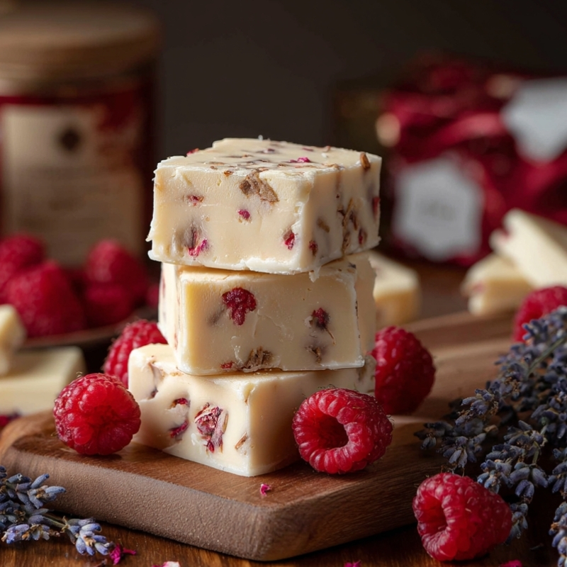 White Chocolate Raspberry Fudge - PP554 Thumb White Chocolate Raspberry Fudge
